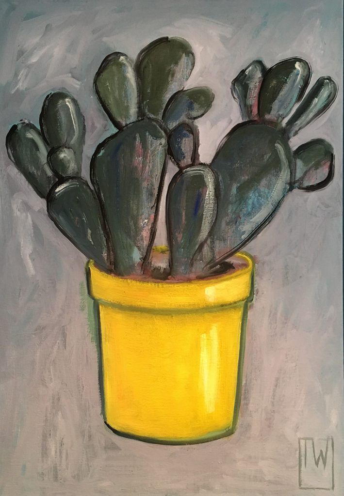 cactus 1 - 70x100 - olie op doek