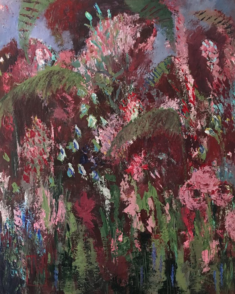 flowerscape nr 16 - 80x100 - olie op doek