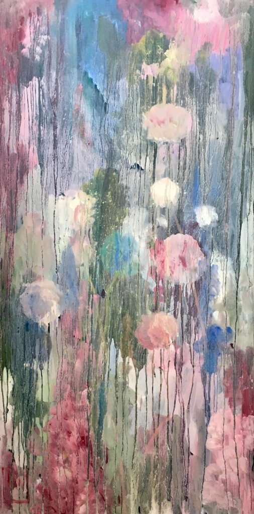 flowerscape nr 7 - 60x120 - olie op doek