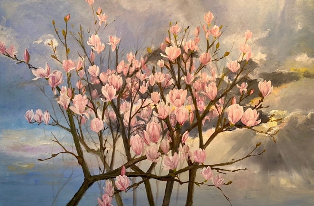Flowerscape nr 26 (in commission) - 100x150 - olie op doek
